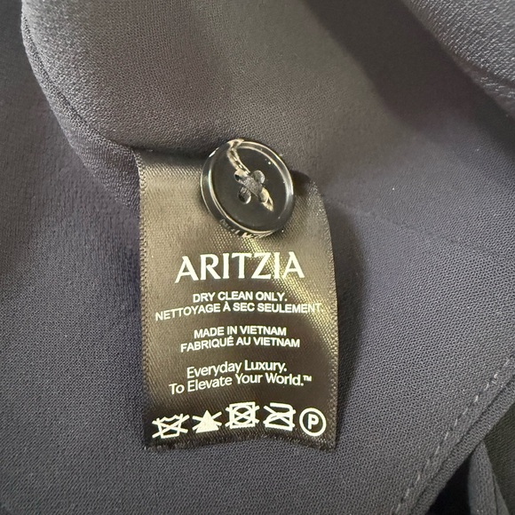 Aritzia Wilfred Vito Vest Crepette Halter Navy Size 2 – Tailored Suiting Top - Picture 5 of 7